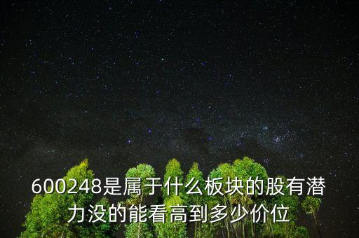 佳電股份是什么板塊，600248是屬于什么板塊的股有潛力沒的能看高到多少價(jià)位