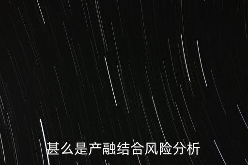 甚么是產融結合風險分析