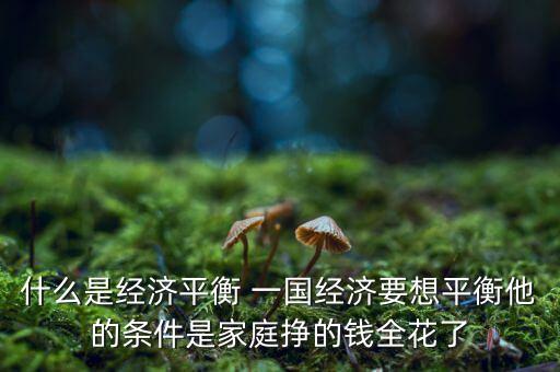 什么是經(jīng)濟再平衡，什么是全球經(jīng)濟再平衡
