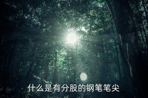 鋼筆頭分股是什么樣的，什么是有分股的鋼筆筆尖