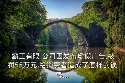  霸王有限 公司因發(fā)布虛假廣告,被罰55萬元,給消費者造成了怎樣的誤導(dǎo)...