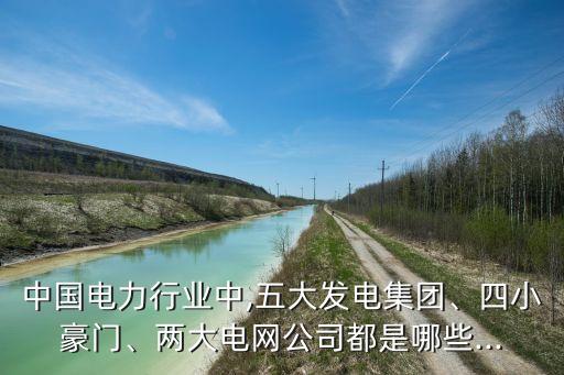 中國電力行業(yè)中,五大發(fā)電集團、四小豪門、兩大電網(wǎng)公司都是哪些...