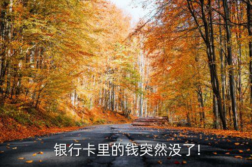 銀行卡錢不見(jiàn)了,存錢進(jìn)銀行卡錢不見(jiàn)了