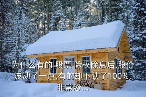 為什么有的 股票 除權(quán)除息后,股價(jià)波動(dòng)了一點(diǎn),有的卻下跌了100%,非?？?..