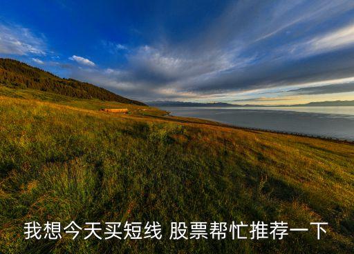 我想今天買(mǎi)短線(xiàn) 股票幫忙推薦一下