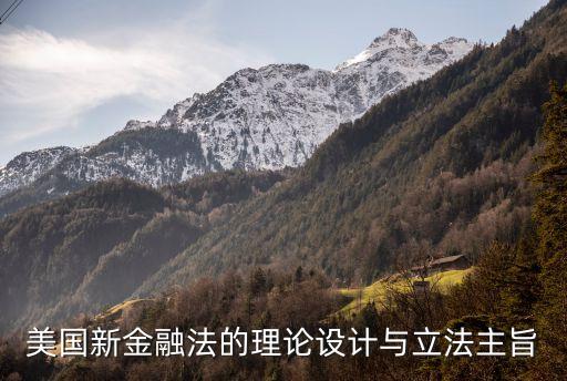 美國新金融法的理論設(shè)計(jì)與立法主旨