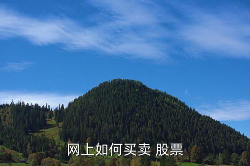 網上如何買賣 股票