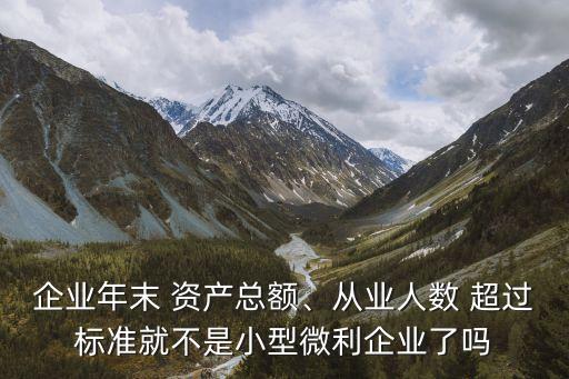 企業(yè)年末 資產(chǎn)總額、從業(yè)人數(shù) 超過(guò)標(biāo)準(zhǔn)就不是小型微利企業(yè)了嗎
