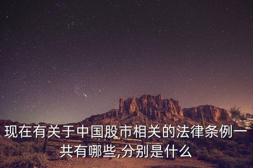 現在有關于中國股市相關的法律條例一共有哪些,分別是什么