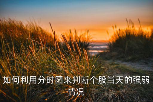 如何利用分時(shí)圖來判斷個股當(dāng)天的強(qiáng)弱情況