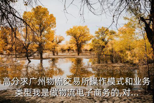 高分求廣州物流交易所操作模式和業(yè)務(wù)類(lèi)型我是做物流電子商務(wù)的,對(duì)...