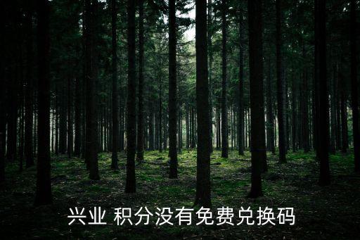  興業(yè) 積分沒有免費兌換碼