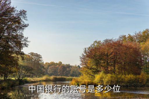 中國銀行的賬號(hào)是多少位