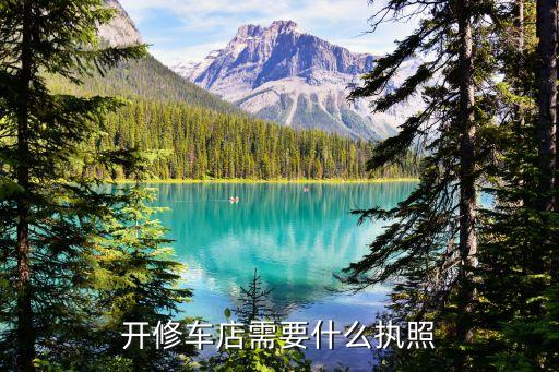 開(kāi)修車店需要什么執(zhí)照