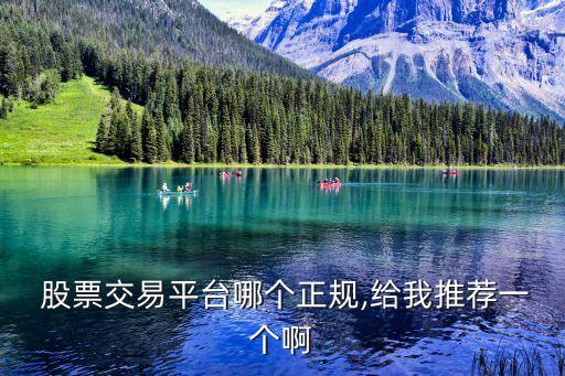  股票交易平臺哪個正規(guī),給我推薦一個啊