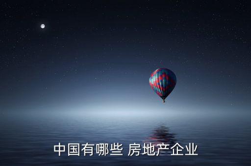 中國有哪些 房地產企業(yè)