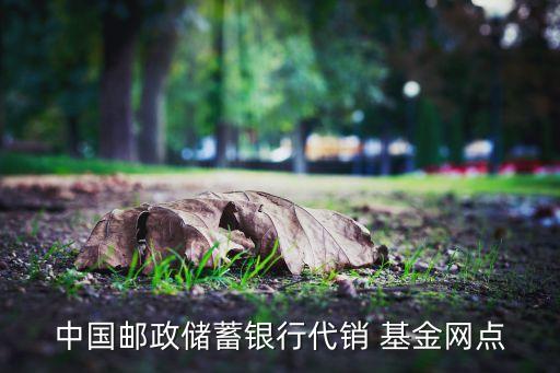 中國(guó)郵政儲(chǔ)蓄銀行代銷(xiāo) 基金網(wǎng)點(diǎn)