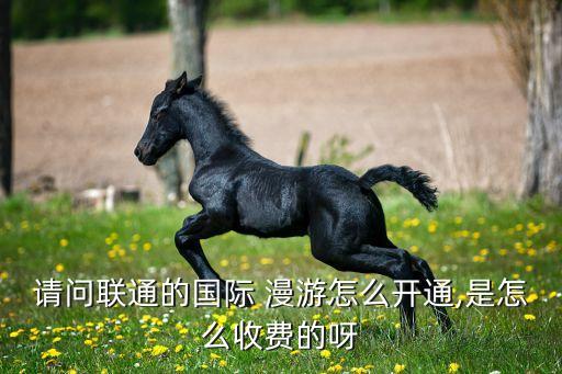 請(qǐng)問聯(lián)通的國(guó)際 漫游怎么開通,是怎么收費(fèi)的呀