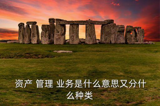 資產(chǎn)管理公司業(yè)務類型,資產(chǎn)公司業(yè)務有哪些