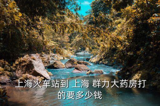  上?；疖囌镜?上海 群力大藥房打的要多少錢