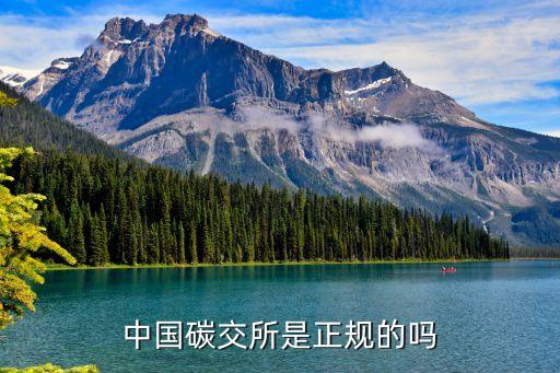 中國(guó)碳交所是正規(guī)的嗎