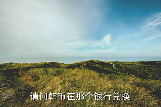 請(qǐng)問韓幣在那個(gè)銀行兌換