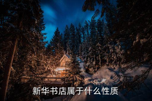 新華書店屬于什么性質