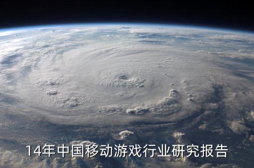 2014年中國移動游戲行業(yè)研究報(bào)告