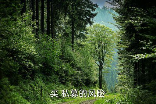 買(mǎi) 私募的風(fēng)險(xiǎn)
