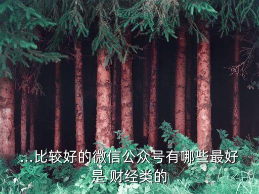 中國財經類微信號20強