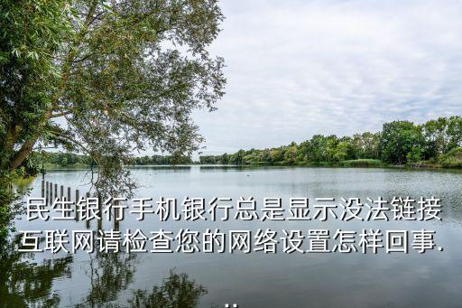  民生銀行手機銀行總是顯示沒法鏈接互聯(lián)網(wǎng)請檢查您的網(wǎng)絡設置怎樣回事...