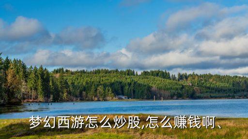 夢(mèng)幻西游怎么炒股,怎么賺錢啊、