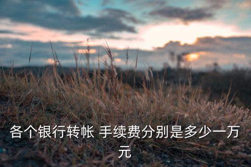 中國農(nóng)業(yè)銀行同城跨行轉賬手續(xù)費