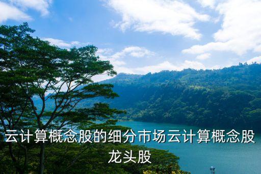 云計(jì)算概念股的細(xì)分市場云計(jì)算概念股龍頭股